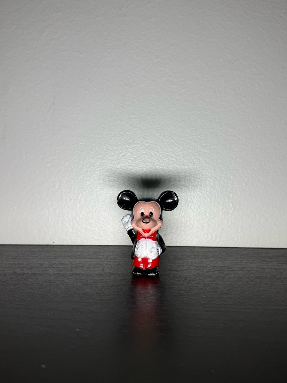 Vintage 1980s Disney Mickey Mouse Bow & Tie Pencil Topper 2 Inches Tall